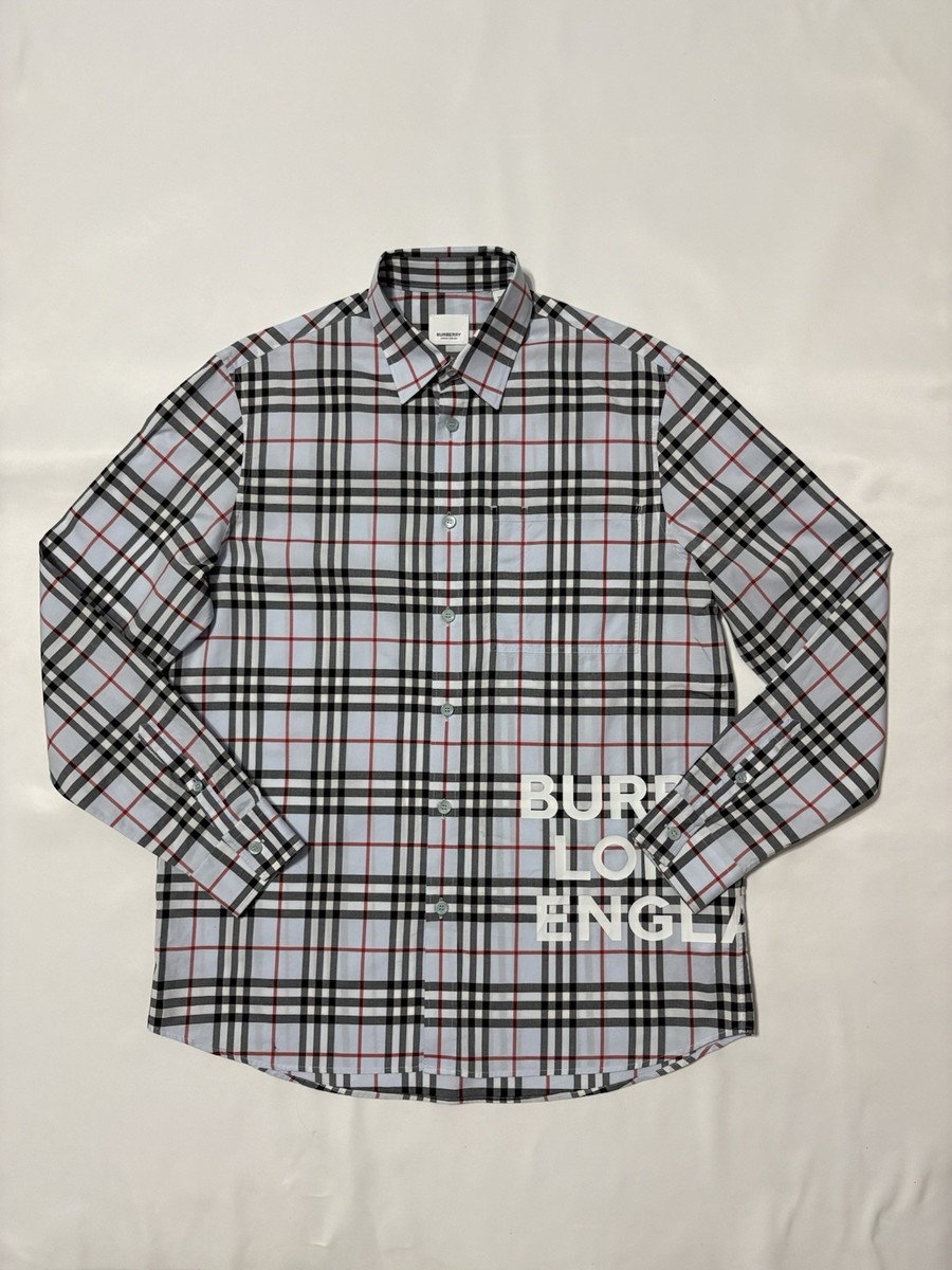 BURBERRY チェック柄シャツ Sサイズ BURBERRY Shirt Check Small S Blue | eBay