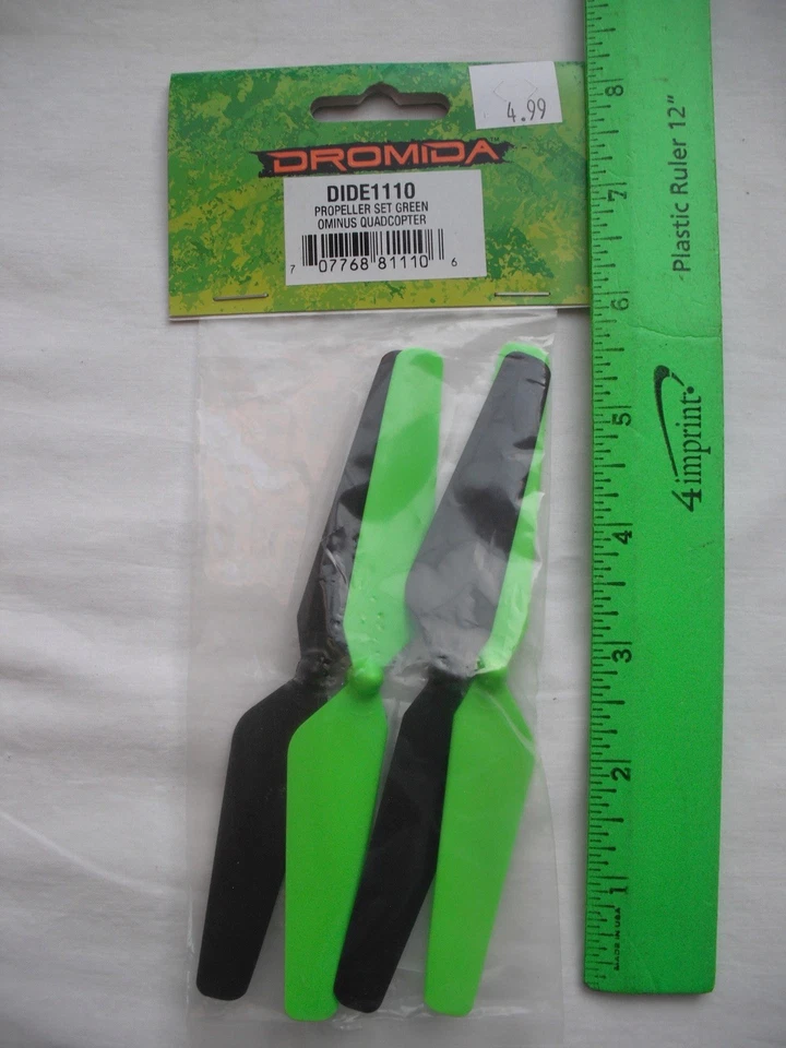 Lot of 2 Dromida DIDE 1110 Propeller Set, Green, Ominus, R/C Quad Copter - Image 2 of 4