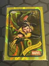2025 Topps Chrome Marvel Yellow Lava Refractor Lady Deathstrike #64
