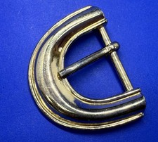 Thick Metal C Shaped Single Prong Replacement Retro Belt Buckle for 1" Belt