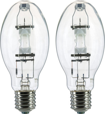 MH400/U/MOG 400W Metal Halide Lamp, Mogul Base, 36000 Lumen, 2 Pack