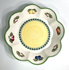Villeroy & Boch French Garden Fleurence 12-3/8" Scalloped Centerpiece Bowl RARE