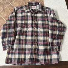 Vintage 90s Levi Strauss Men  s L Plaid Flannel Collared Button Up Fall Shirt