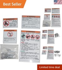 Oem-compatible Waterproof Yamaha Decals - 4 Pack For Atv And Dirt Bike Safety