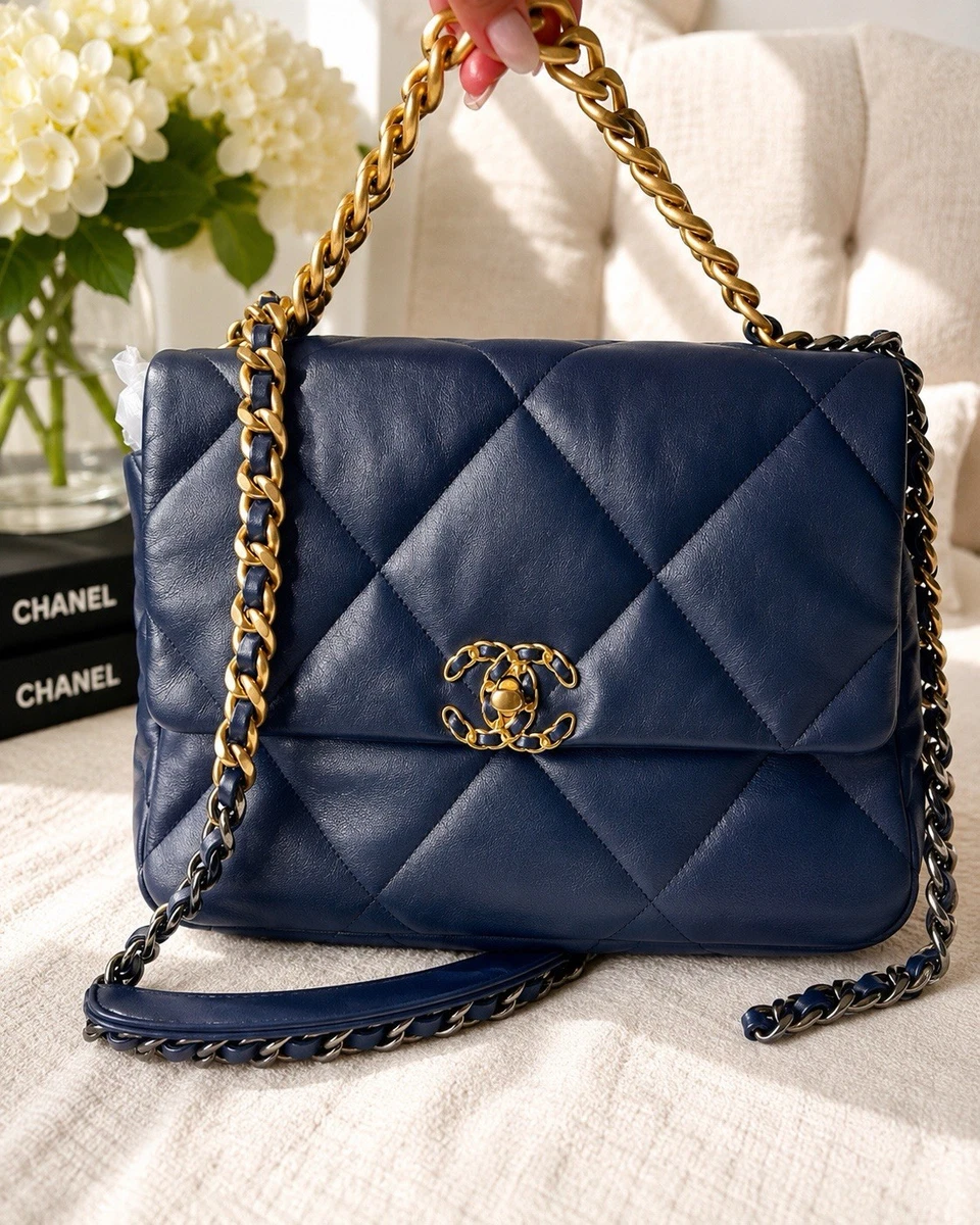 CHANEL Shoulder Bag Blue Bags & Handbags for Women for sale | eBay