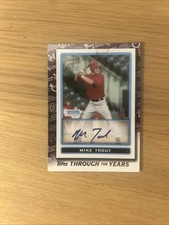 MIKE TROUT 2021 Topps Through the Years 2009 1st Bowman Chrome Auto RP #TTY-28
