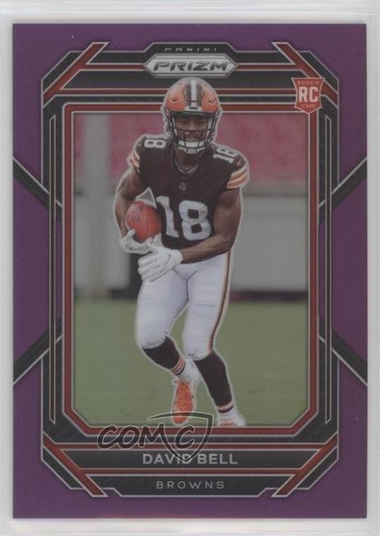 2022 Panini Prizm Rookies Purple Prizm 24/125 David Bell #334 Rookie RC y0i