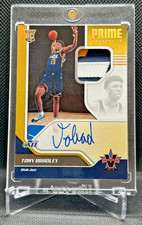 2017 Panini PRIME GOLD /10 3-Clr PATCH ON-CARD AUTO RPA Tony Bradley RC Pacers!