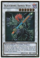 Blackwing Armed Wing - GLD3-EN039 - Gold Rare - Limited Edition - Heavily Played
