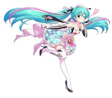 Racing Hatsune Miku Waifu Weatherproof Anime Sticker 6" Car Decal