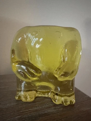 Blenko Grafton Monster Cryptid  Glass Handmade Glass Art Sculpture 3.75”x 3.50”