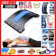 Back Stretcher for Lower Back Pain Relief, 3 Level Adjustable Lumbar Back Cra...