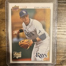 Upper Deck 2008 Timeline Evan Longoria Rookie #113 Tampa Bay Rays Baseball Card. rookie card picture
