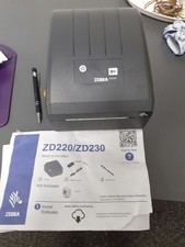 Zebra ZD220 Thermal Label Printer with some Leads & Instuctions  Preowned 