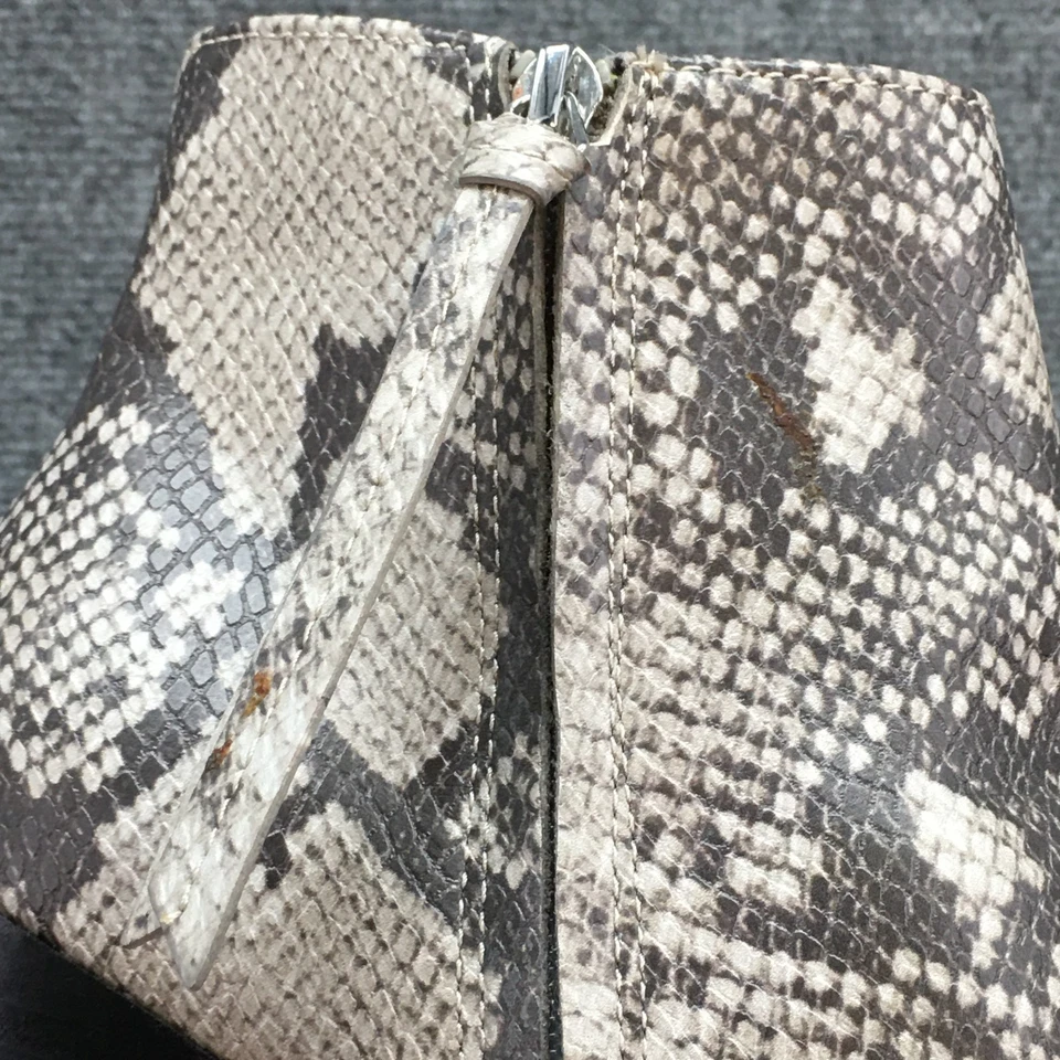 Dolce Vita Botines Mujer 7.5 Gris Coltyn Piel de Serpiente Cremallera Informal Imitación Cuero Foto 2 de 4