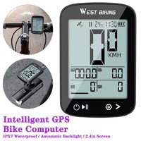 WEST BIKING Intelligent Wireless GPS Bicycle Computers Large Screen Speedometer