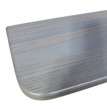 Grey Solid Oak staircase Cladding Kit Treat & Riser lip Bullnose 20x255x1000mm