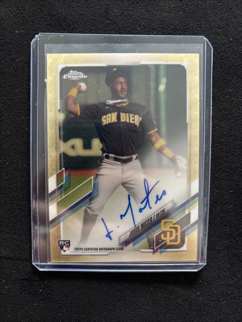 2021 Topps Chrome Rookie Autographs Jorge Mateo #RA-JMA SuperFractor 1/1