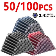 50/100pcs Fountain Pen Ink Cartridges 3.4mm B...