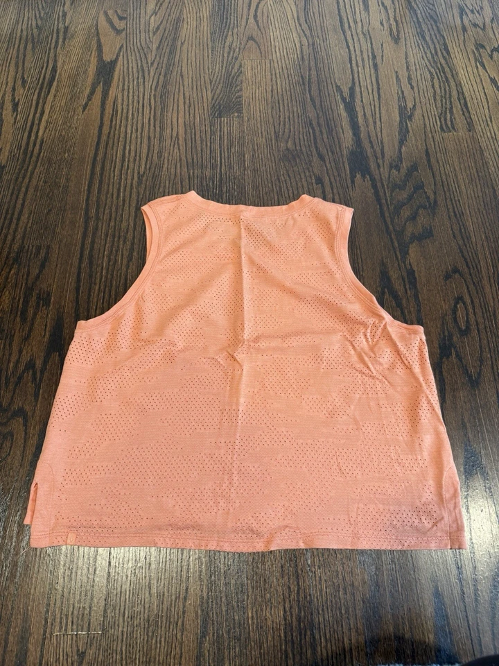 Camiseta sin mangas corta para mujer Lululemon, talla 10, naranja Foto 3 de 3