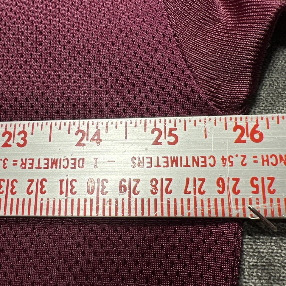 Vintage High School Football Jersey Mens Extra Large 72 Maroon Gold Game Worn - Image 4 of 4