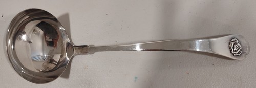 Vintage Nickel Silver Punch Bowl Ladle 12 Cups Silverplate Japan - Picture 4 of 9