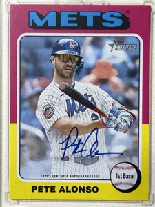 2024 Topps Heritage - Real One Autographs Pete Alonso #ROA-PA (AU)