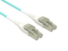 10m OM3 LC to LC UPC Uniboot Duplex Corning Fiber Optic Cable Multimode 50/12...