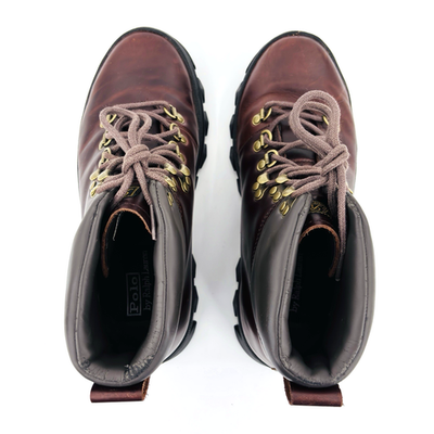 Mens 8 D Polo Ralph Lauren Hainsworth Brown Leather Work  display picture 3