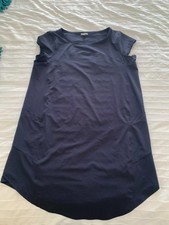 T by Talbots Womens Activewear Dress Large Petite Navy Athleisure Casual Pockets