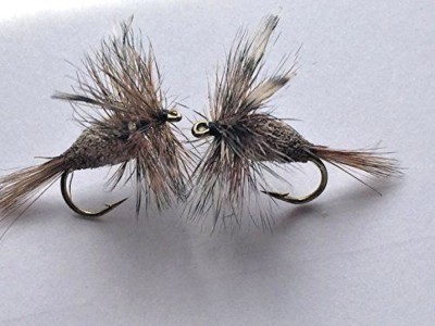 Booby Lot de 12 mouches pour pêche à la truite Bicolore