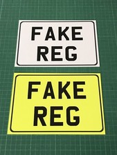 NUMBER PLATE Metal Sign Plaque Front Rear UK Reg Bike Scooter Motorcycle Car A54