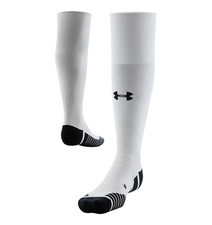 Under Armour UA Soccer Over-The-Calf Socks, White Mens Size 8.5-13 Womens 10-14