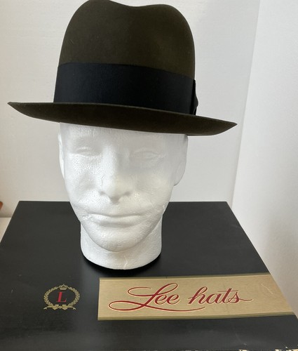 Lee Fifth Avenue Vintage Men’s Fodera Hat Water Bloc Size 6 7/8 Leather Fit. - Picture 19 of 20