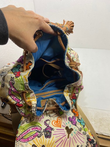 Disney Parks Dooney & Bourke Sketch Character Drawstring Mini Backpack Logo HTF - Picture 11 of 12