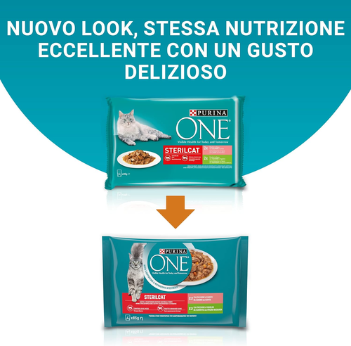 Sterilcat Cibo Umido per Gatti Adulti Sterilizzati Filettini in Salsa Con Salmon - Foto 3 di 12