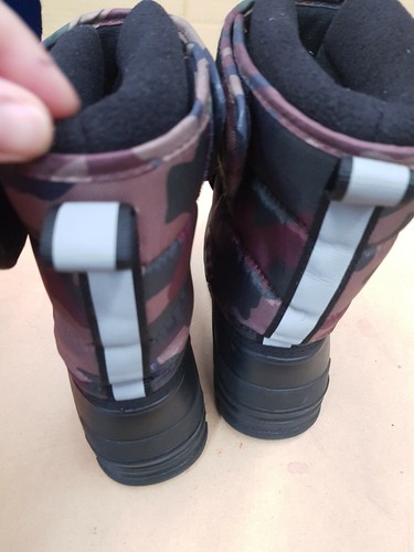 Used once only Polo Ralph Lauren camouflage Junior Snow Boots US 1 like New - Picture 4 of 10