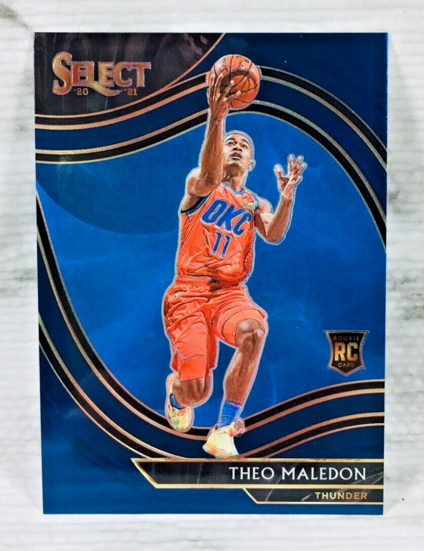 2020-21 PANINI SELECT #267 THEO MALEDON RC ROOKIE CARD RETAIL BLUE (COURTSIDE)
