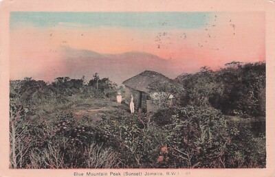 Postcard Vin (1)BWI, Jamaica, Kingston Blue Mountain Peak (Sunset) 81 P 1937(688