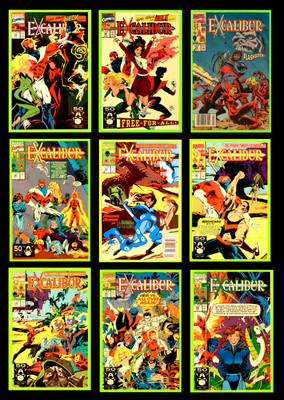 MCU EXCALIBUR 1988 VOL 1 #33 THROUGH 39, 41, 43 NM/BETTER  UNCIRCULATED WHITE PG