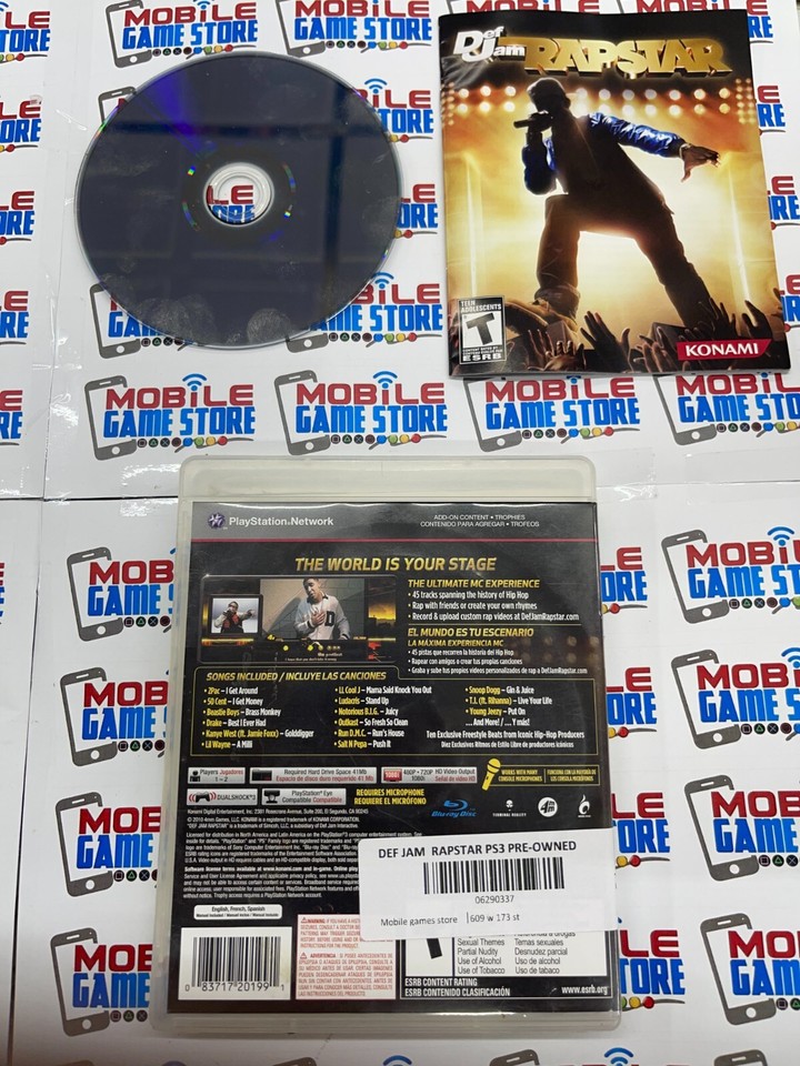 Jeu PS3 Def Jam Rapstar + Micro - Neuf Sous Blister Scellé