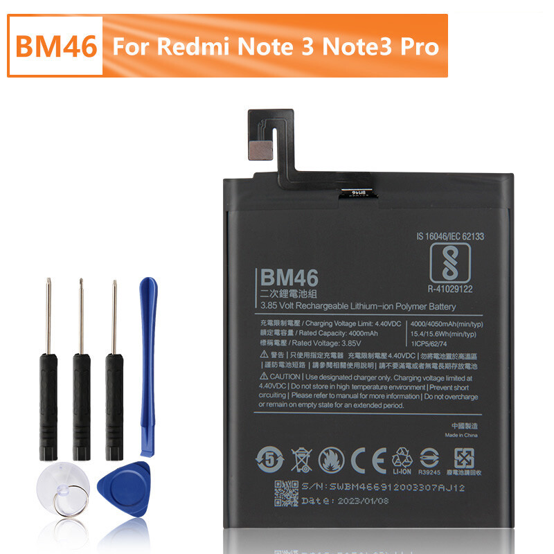 Original Replacement Battery BM46 For Xiaomi Redmi Note Hongmi