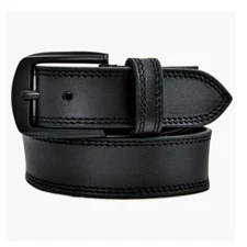 Men's Genuine Buff Leather Casual & Dress Belt Heavy Duty Belts for Men Also for