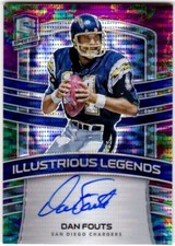 2021 Panini Spectra Illustrious Legends Autographs Celestial #ILSDF Dan Fouts/20