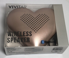 VIVITAR ROSE GOLD HEART WIRELESS BLUETOOTH SPEAKER NIB , Great Valentines Gift