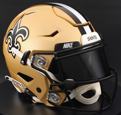 NEW ORLEANS SAINTS NFL Riddell SPEEDFLEX Authentic Gameday Football Helmet