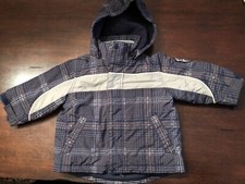 BOYS BLUE/WHITE PLAID 2 PIECE WINTER JACKET 18 MTHS The Children's Place