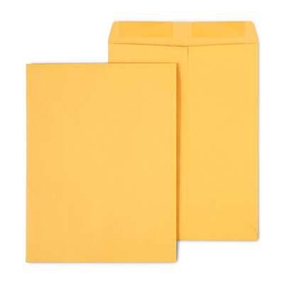 Staples Heavily Gummed Kraft Catalog Envelopes 10'' x 13'' Brown 100/BX SPL534750