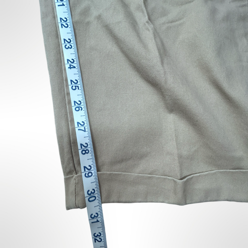 Beverly Hills Polo Club Pants Men 48x32 Tan Khakis Pleated Front Cuffed Hem - Picture 9 of 18