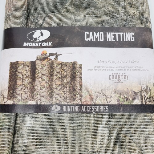 2 Pack Mossy Oak Camouflage Blinds Netting Break-Up Country 144 In x 56 In Each - Picture 5 of 6